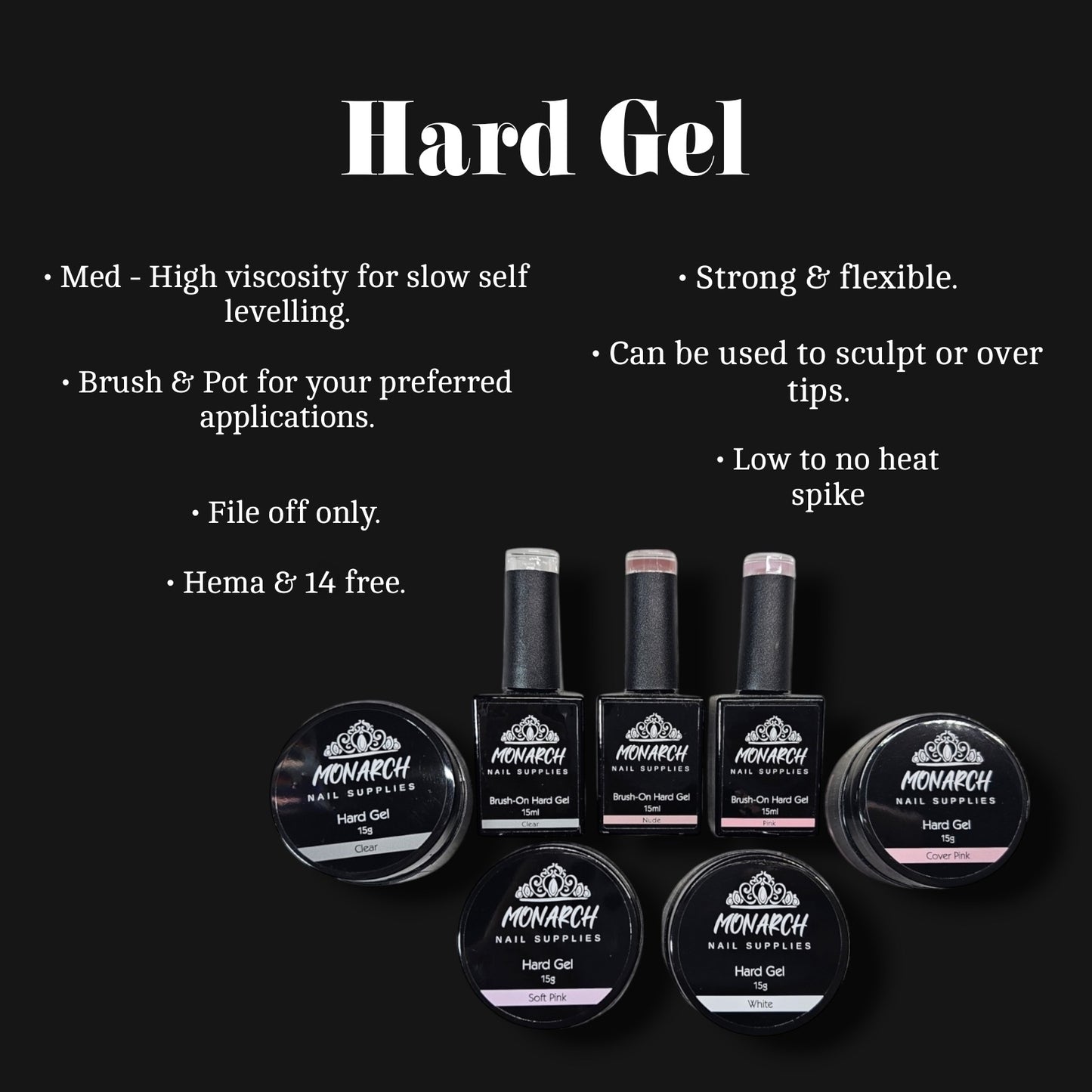 Brush-On Hard Gels